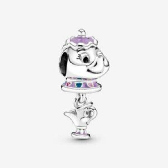 Pandora Disney Beauty and the Beast Mrs. Potts and Chip Dangle Charm - Picture 2 of 5